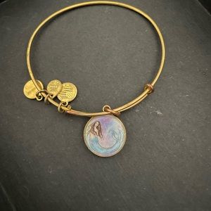 Alex and Ani mermaid brass bracelet.